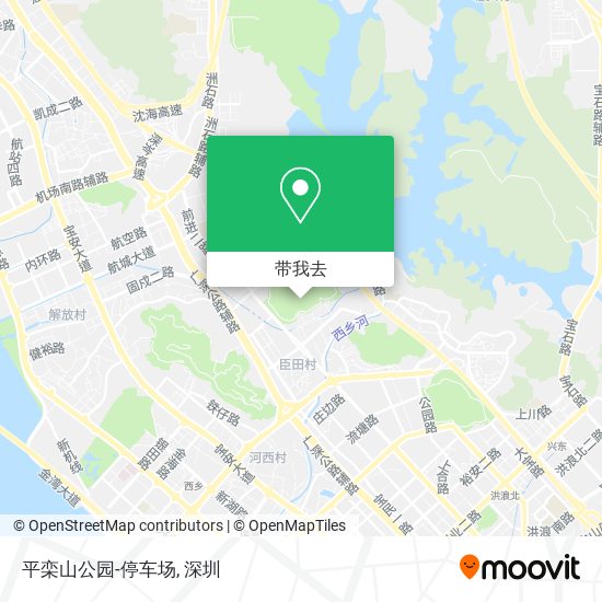 平栾山公园-停车场地图