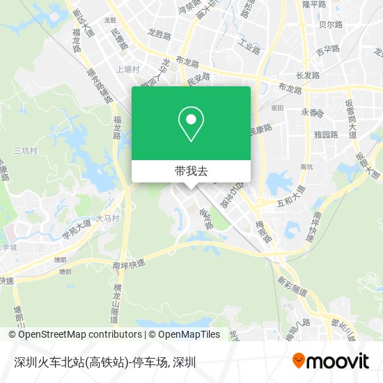 深圳火车北站(高铁站)-停车场地图