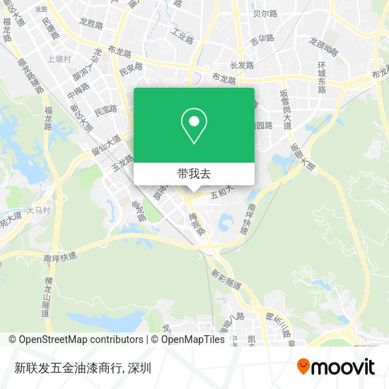 新联发五金油漆商行地图