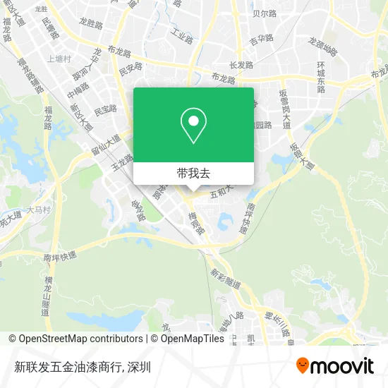 新联发五金油漆商行地图