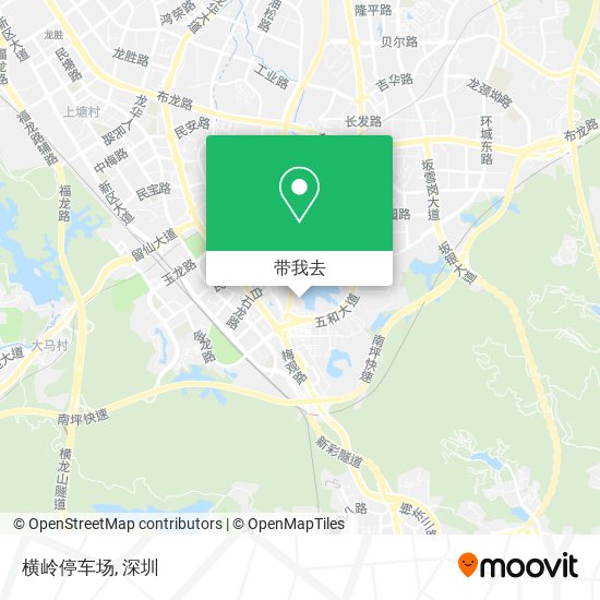 横岭停车场地图