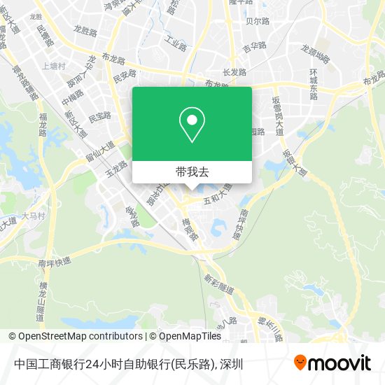 中国工商银行24小时自助银行(民乐路)地图