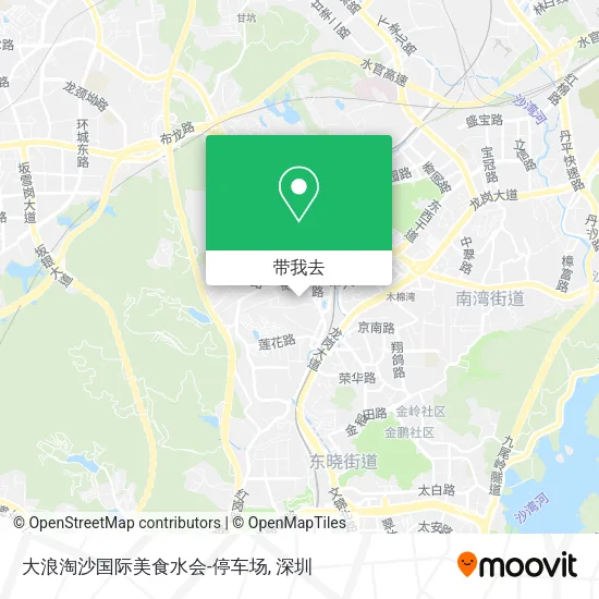 大浪淘沙国际美食水会-停车场地图