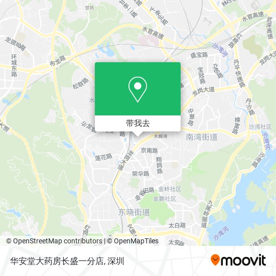 华安堂大药房长盛一分店地图