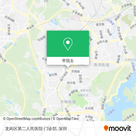 龙岗区第二人民医院-门诊部地图