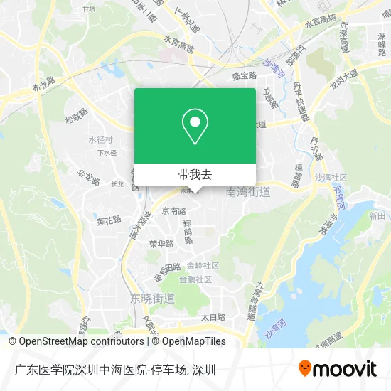 广东医学院深圳中海医院-停车场地图