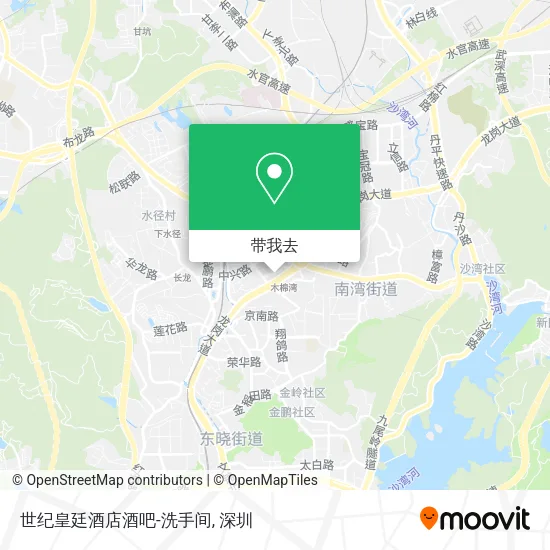 世纪皇廷酒店酒吧-洗手间地图