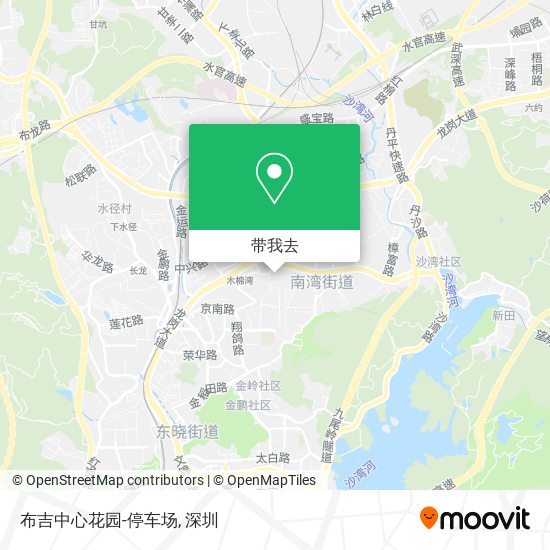 布吉中心花园-停车场地图