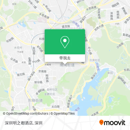 深圳明之都酒店地图