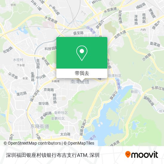 深圳福田银座村镇银行布吉支行ATM地图