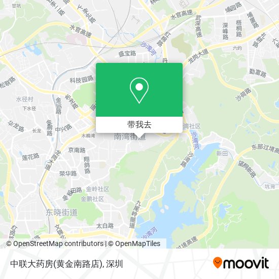 中联大药房(黄金南路店)地图