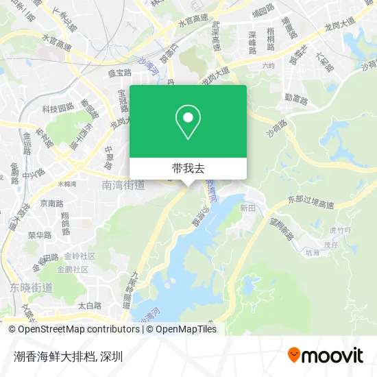 潮香海鲜大排档地图