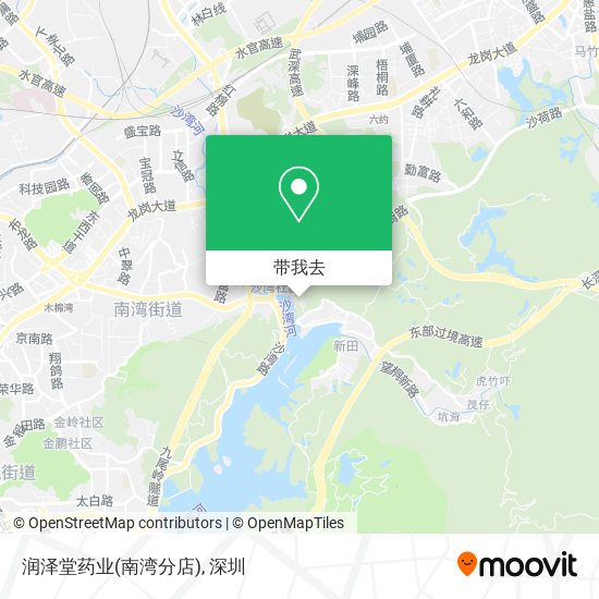 润泽堂药业(南湾分店)地图