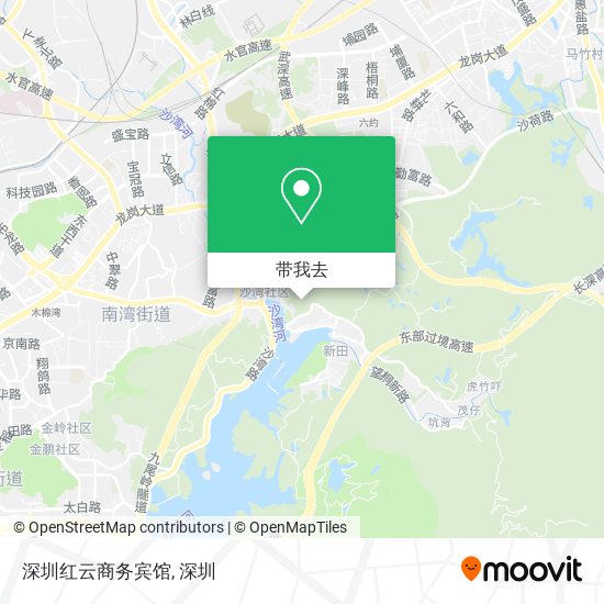 深圳红云商务宾馆地图