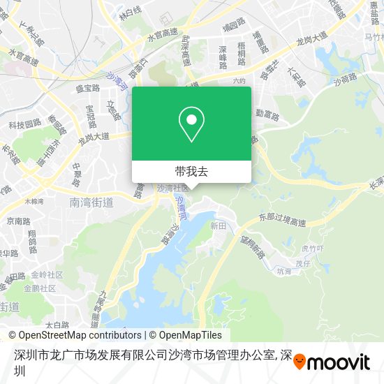 深圳市龙广市场发展有限公司沙湾市场管理办公室地图