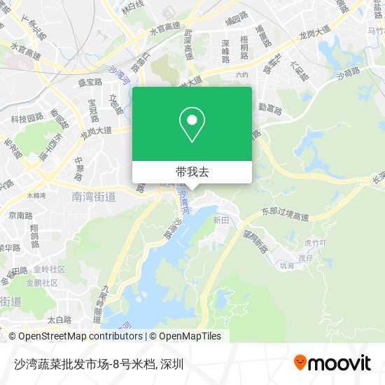 沙湾蔬菜批发市场-8号米档地图