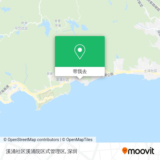 溪涌社区溪涌院区式管理区地图
