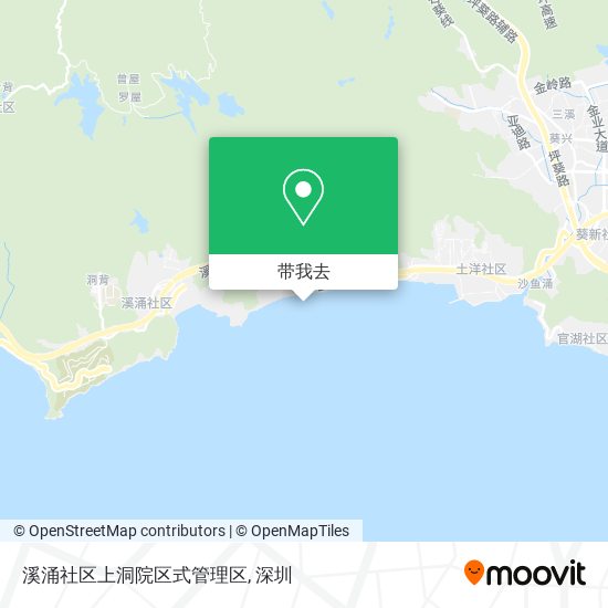 溪涌社区上洞院区式管理区地图