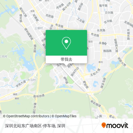 深圳北站东广场南区-停车场地图
