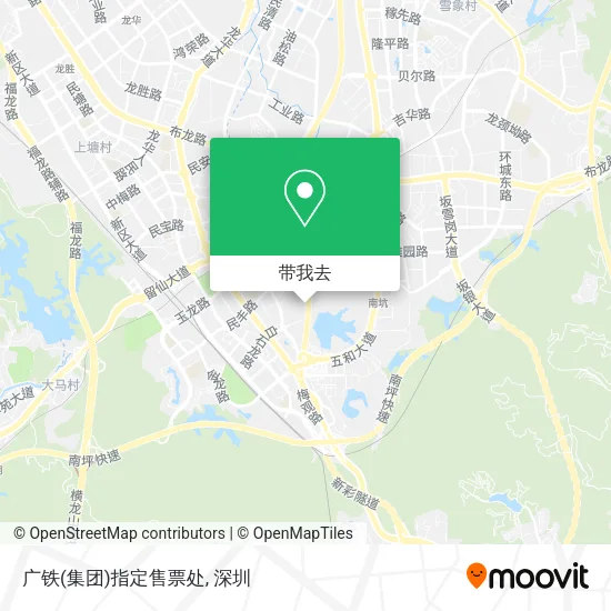 广铁(集团)指定售票处地图