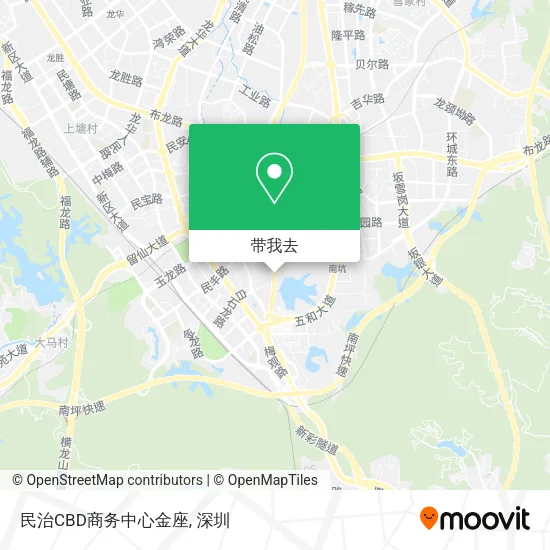 民治CBD商务中心金座地图