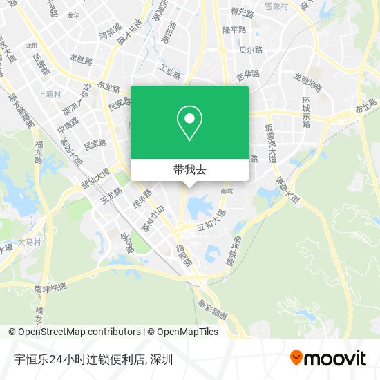 宇恒乐24小时连锁便利店地图
