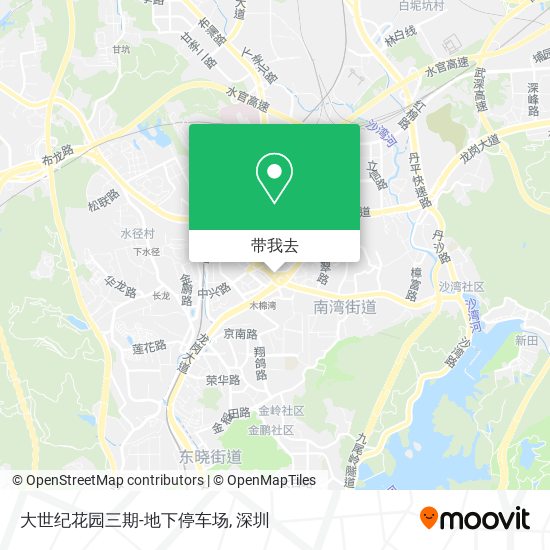 大世纪花园三期-地下停车场地图