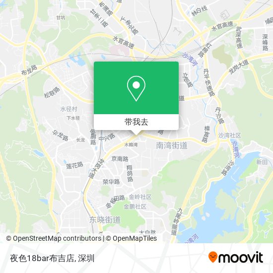 夜色18bar布吉店地图