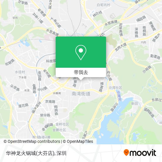 华神龙火锅城(大芬店)地图