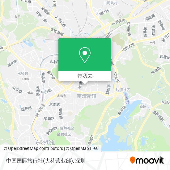 中国国际旅行社(大芬营业部)地图