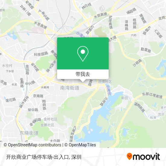 开欣商业广场停车场-出入口地图