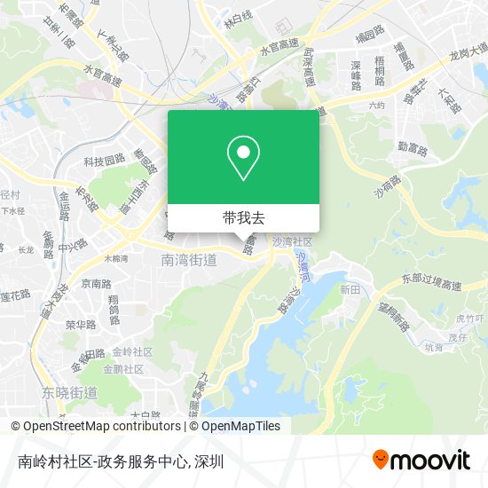 南岭村社区-政务服务中心地图