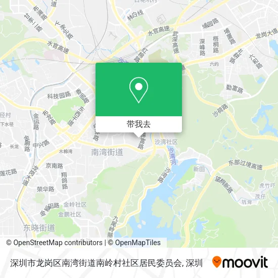 深圳市龙岗区南湾街道南岭村社区居民委员会地图
