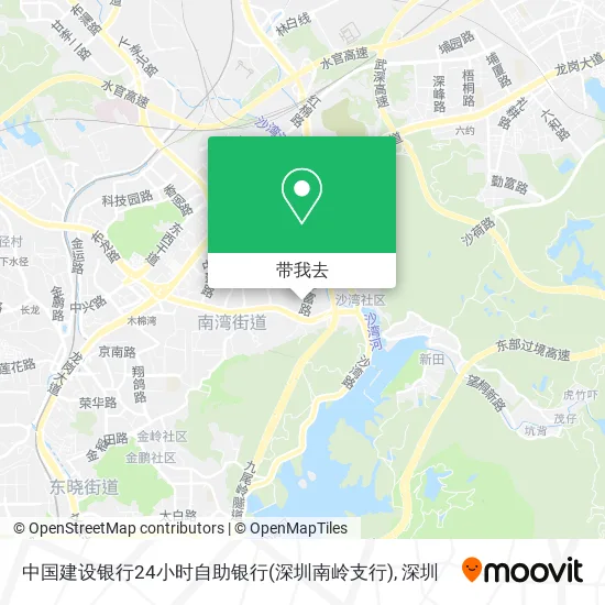 中国建设银行24小时自助银行(深圳南岭支行)地图