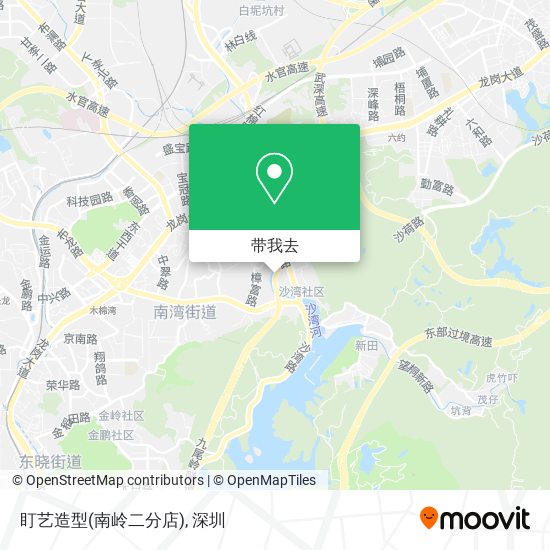 盯艺造型(南岭二分店)地图
