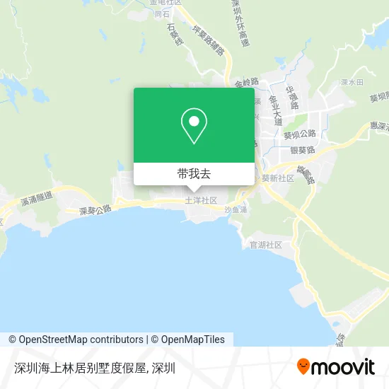 深圳海上林居别墅度假屋地图