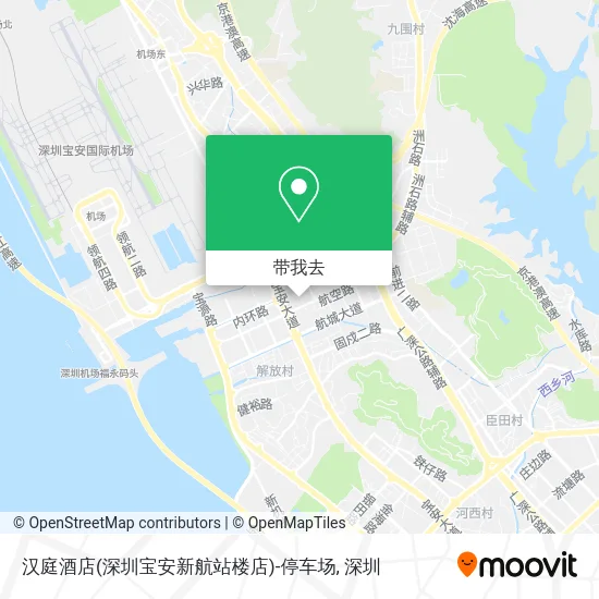 汉庭酒店(深圳宝安新航站楼店)-停车场地图