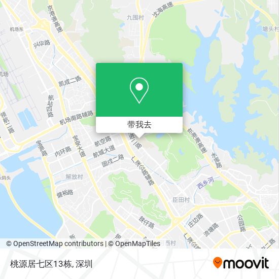 桃源居七区13栋地图
