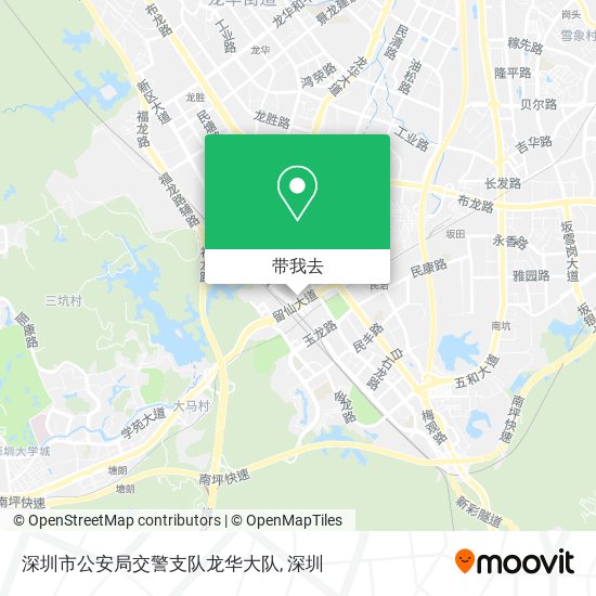 深圳市公安局交警支队龙华大队地图
