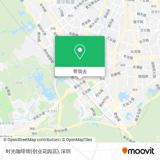 时光咖啡馆(创业花园店)地图