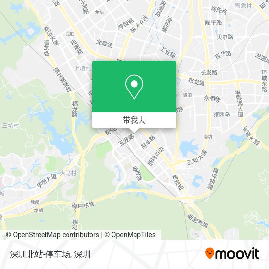 深圳北站-停车场地图