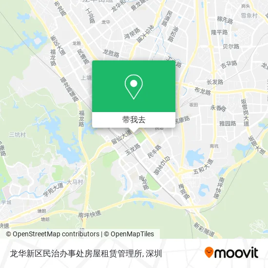 龙华新区民治办事处房屋租赁管理所地图