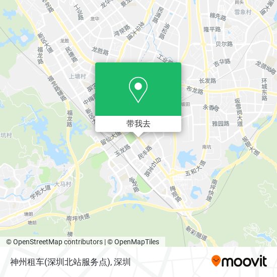神州租车(深圳北站服务点)地图