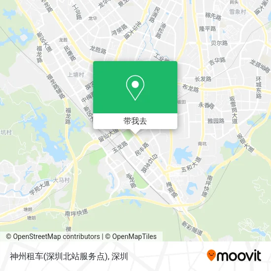 神州租车(深圳北站服务点)地图