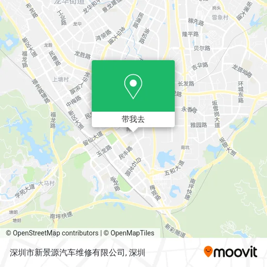 深圳市新景源汽车维修有限公司地图