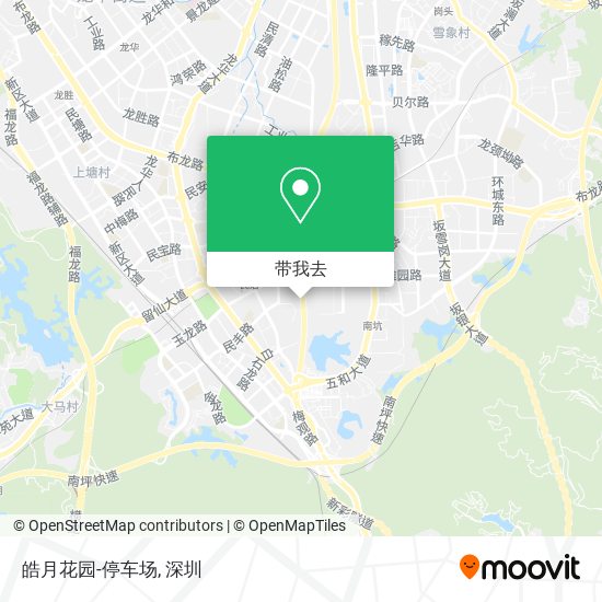 皓月花园-停车场地图