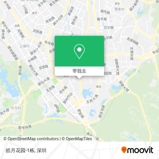 皓月花园-1栋地图