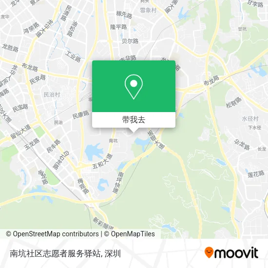 南坑社区志愿者服务驿站地图