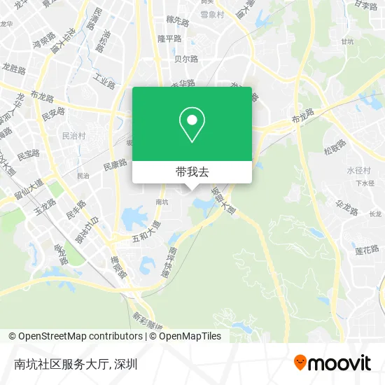 南坑社区服务大厅地图