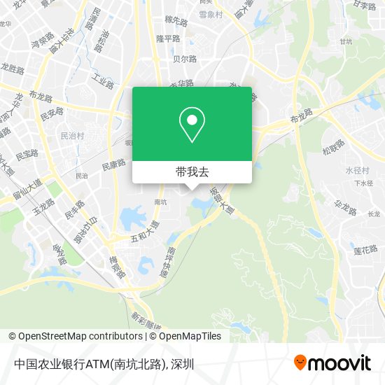 中国农业银行ATM(南坑北路)地图